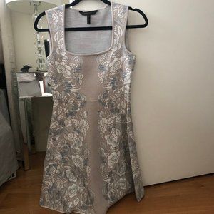 BCBG Grey and Blue Cocktail Dress